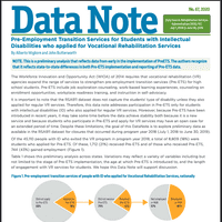 New DataNote Examines Pre-Employment Transition Services